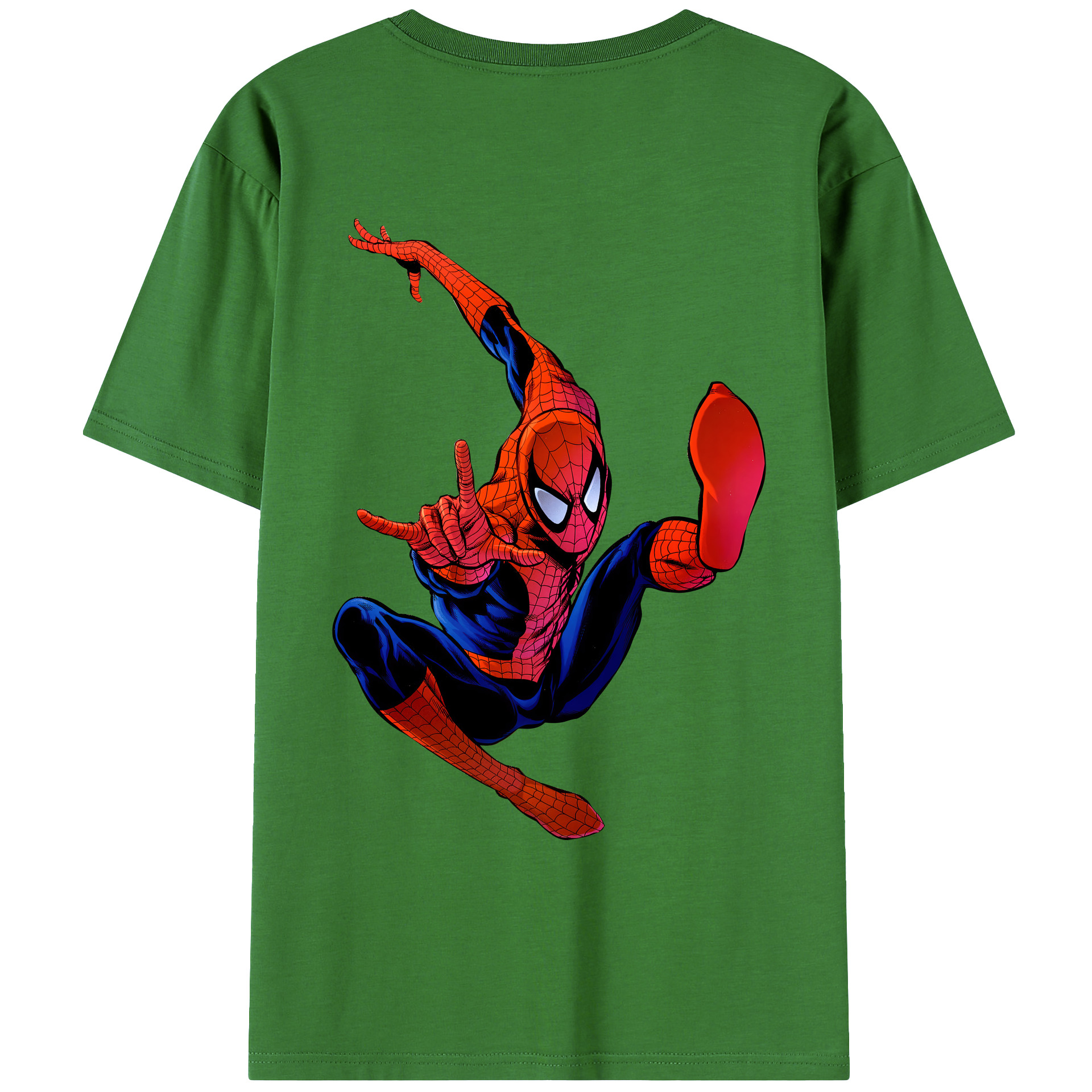 （画像用） Spider Man スパイダーマン レディース半袖Tシャツ(バックプリント)